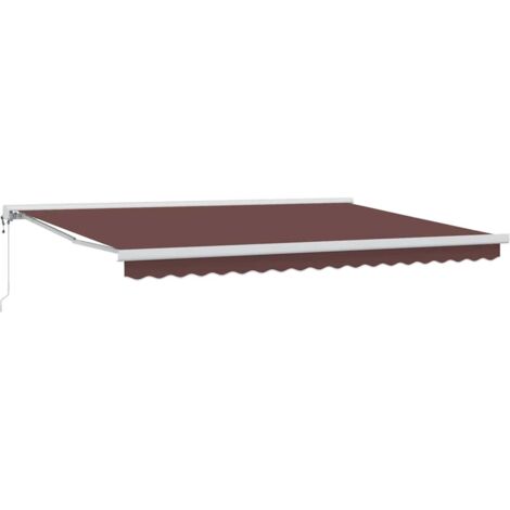 Tenda da Sole Retrattile Automatica Marrone 450x300 cm vidaXL