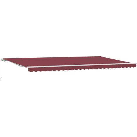 Tenda da Sole Retrattile Manuale Bordò 600x300 cm vidaXL