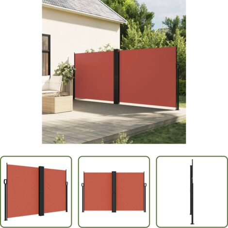 Tenda da sole retrattile -  Tenda da Sole Laterale Retrattile Terracotta 160x1200 cm