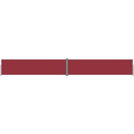 Tenda da sole schermata laterale retrattile per la privacy per patio giardino terrazza balcone schermo di protezione visiva 160 x 1200 cm rosso 020007464