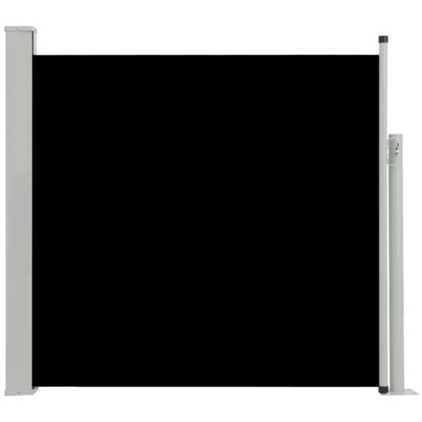 Tenda da sole schermata laterale retrattile per la privacy per patio giardino terrazza balcone schermo di protezione visiva 170 x 300 cm nero 020007317