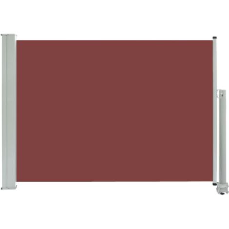 Tenda da sole schermo laterale retrattile per la privacy per patio giardino terrazza balcone schermo di protezione visiva 80 x 300 cm marrone 020007397