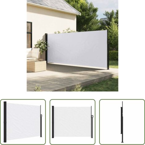 Tenda da sole - Tenda Laterale Retrattile Bianco 170x300 cm
