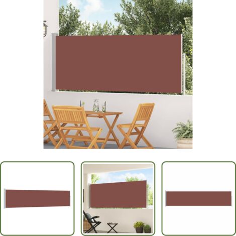 Tenda da sole -  Tenda Laterale Retrattile per Patio 120x500 cm Marrone