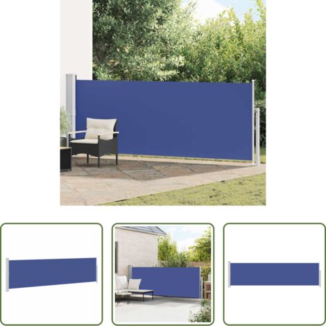 Tenda da sole -  Tenda Laterale Retrattile per Patio 140x500 cm Blu