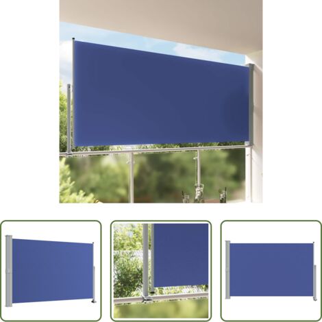 Tenda da sole - Tenda Laterale Retrattile per Patio 160x300 cm Blu