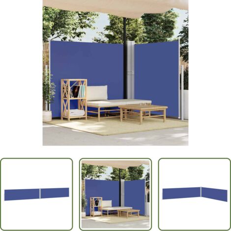 Tenda da sole -  Tenda Laterale Retrattile per Patio 170x1200 cm Blu