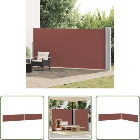 Tenda da sole -  Tenda Laterale Retrattile per Patio 170x1200 cm Marrone