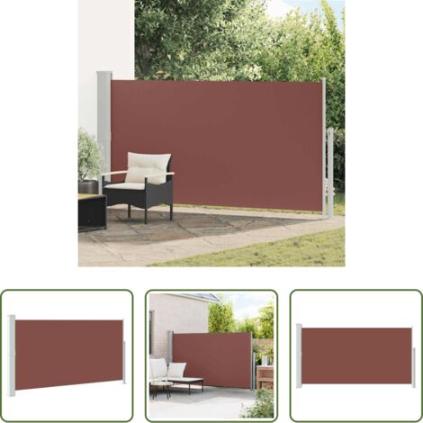 Tenda da sole - Tenda Laterale Retrattile per Patio 170x300 cm Marrone