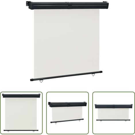 Tenda da sole -  Tendalino Laterale per Balcone 175x250 cm Crema