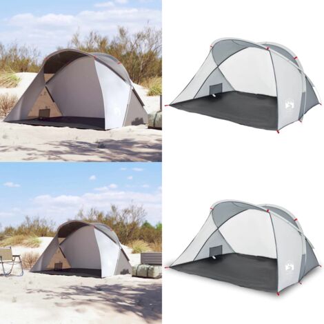 Tenda da Spiaggia 2 Persone Pop-Up Grigia Impermeabile - Tenda pop-up - Tenda impermeabile