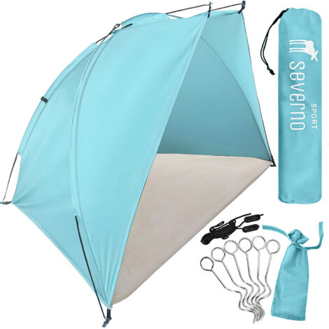 Tenda da spiaggia grande, schermo da spiaggia, mezza tenda 220x120x120cm + copertura
