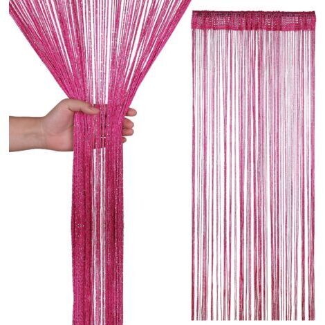 Tenda divisoria con nappe, adatta per porte e finestre, decorazione per la casa, decorazione per eventi (100 x 200 cm)