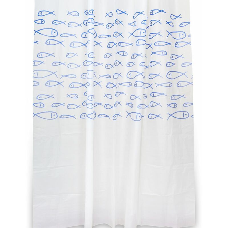 Rideau de douche 120x200 fantaisie poissons en peva mod. maui
