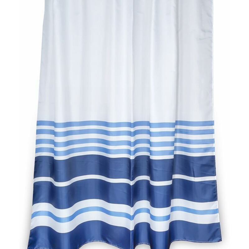 Rideau de douche 120x200 fantaisie rayée en polyester mod. maiorca