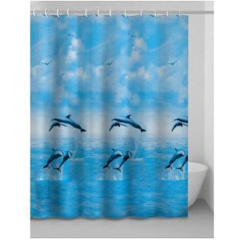 TENDA DOCCIA HAITI AZZURRO 240X200