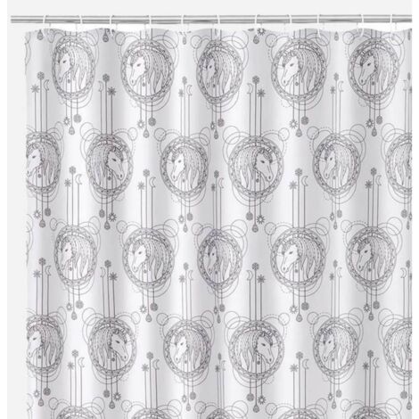 Tenda doccia in poliestere 180 x 200 centimetri Unicorno