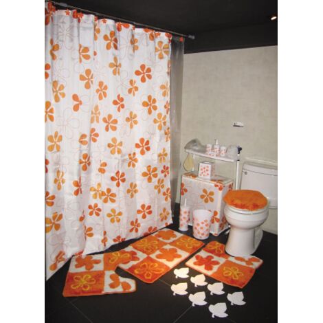 tenda doccia in poliestere mod. 5116 tende vasca cm 180x200 orange