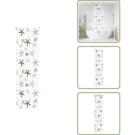 Tenda doccia per finestra - vidaXL Tenda a Rullo Doccia 70x240 cm Larghezza Tessuto 66 cm - Tenda doccia con catena