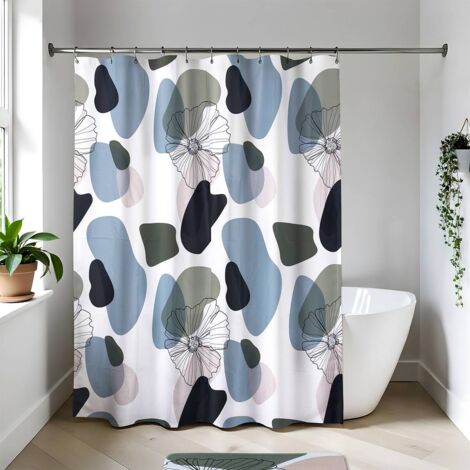 Tenda doccia peva 180x180 cm - fiori - Tendance