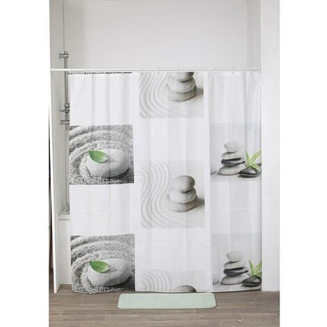 Tenda doccia peva 180x180 cm trasparente stampata - neo retro - Tendance