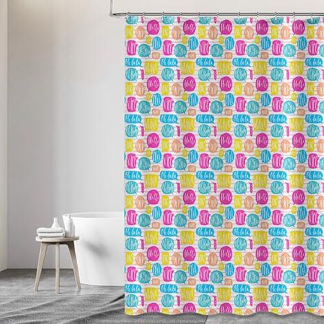 TENDA DOCCIA POLIESTERE 240X200 """MULTICOLOR""" MAURER - CF. BUSTA