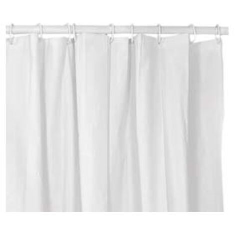 Tenda doccia pvc bianca - cm.180x200h. Aglaia
