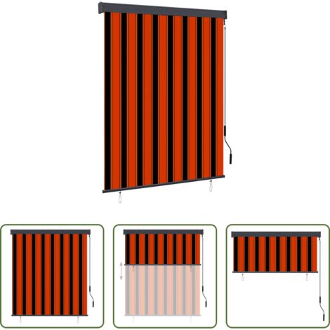 Tenda esterna -  Tenda a Rullo per Esterni 140x250 cm Arancione e Marrone