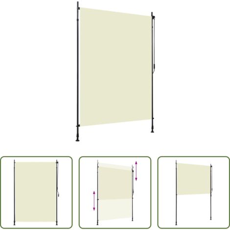 Tenda esterna -  Tenda a Rullo per Esterni 150x270 cm Crema