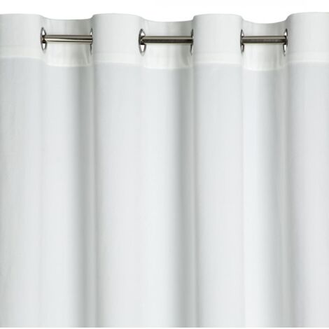 TENDA EUROFIRANY CONFEZIONATA D91 ROSA OCCHIELLI 140X250CM BIANCO