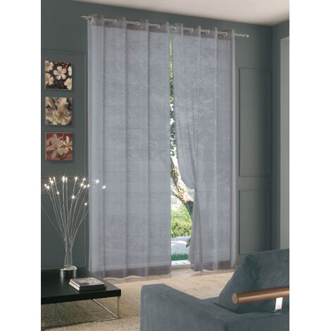 Tenda Goa Grigio Con Anelli 140 x 290 cm