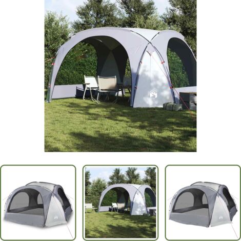 Tenda impermeabile -  Tenda per Feste Bianca e Grigia Impermeabile