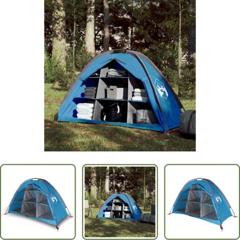 Tenda impermeabile -  Tenda Portaoggetti con 9 Scomparti Blu Impermeabile