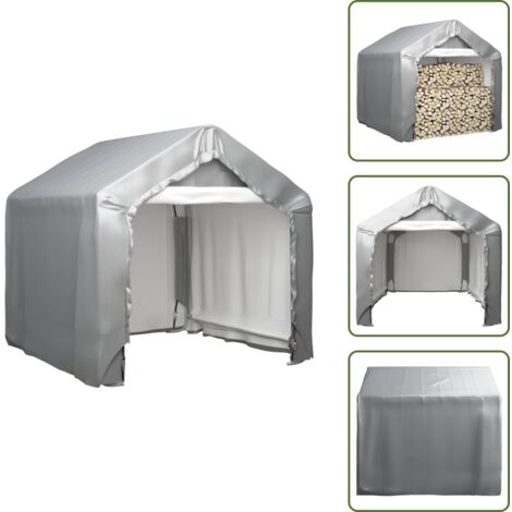 Tenda impermeabile - vidaXL Tenda Grigia 180x180 cm in Acciaio Zincato - Tenda anti UV