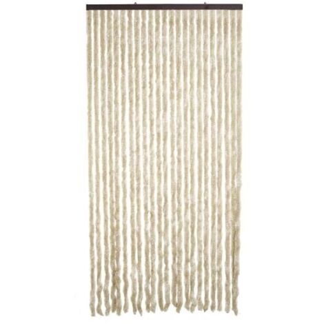 tenda in ciniglia - colore beige - 100x220 cm.