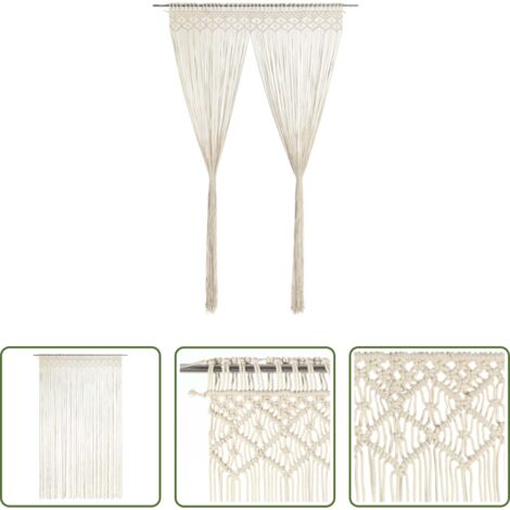 Tenda in cotone -  Tenda Macramè 140x240 cm in Cotone