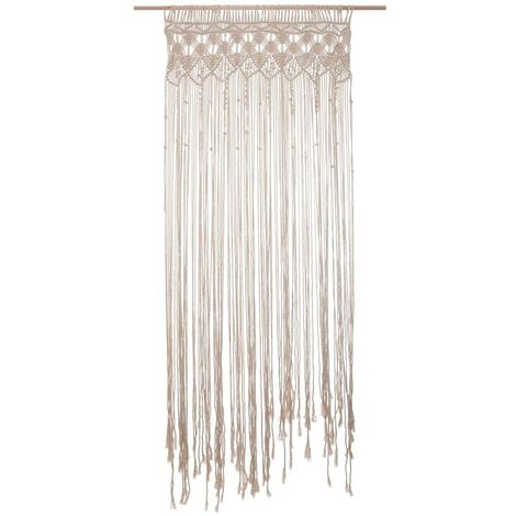 Tenda in filo metallico Macramé bianco avorio 90x200cm - Atmosphera créateur d'intérieur