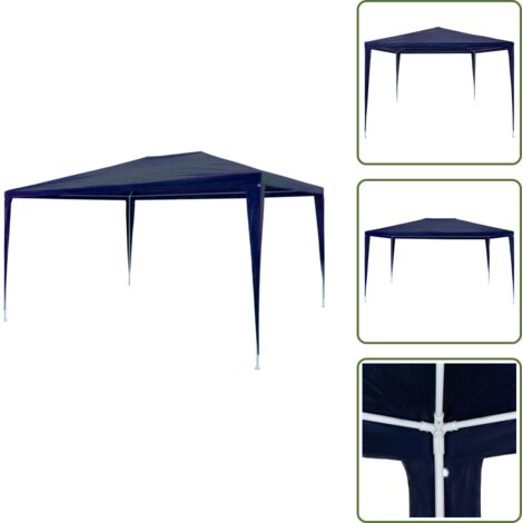 Tenda in polietilene - vidaXL Tendone per Feste 3x4 m Blu - Tenda in acciaio