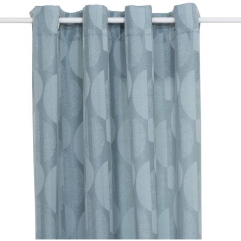 Tenda jacquard azzurra wimbi 140x260cm - Atmosphera créateur d'intérieur