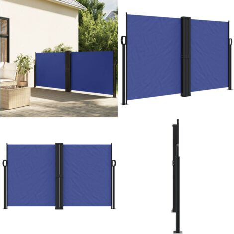 Tenda Laterale Retrattile Blu 140x1200 cm - Tenda da sole - Privacy