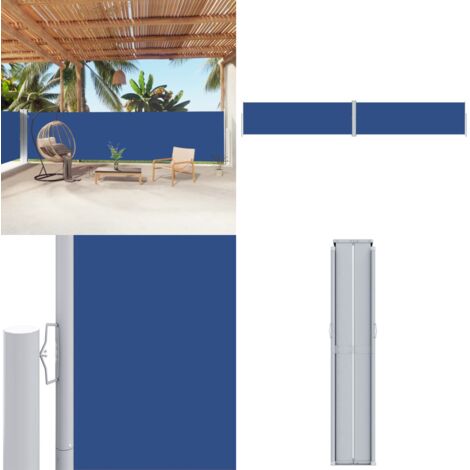 Tenda Laterale Retrattile Blu 160x1000 cm - Tenda da sole - Tenda per giardino