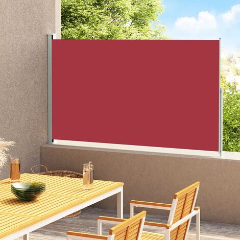 YOUTHUP Tenda Laterale Retrattile per Patio 117x300 cm Rossa