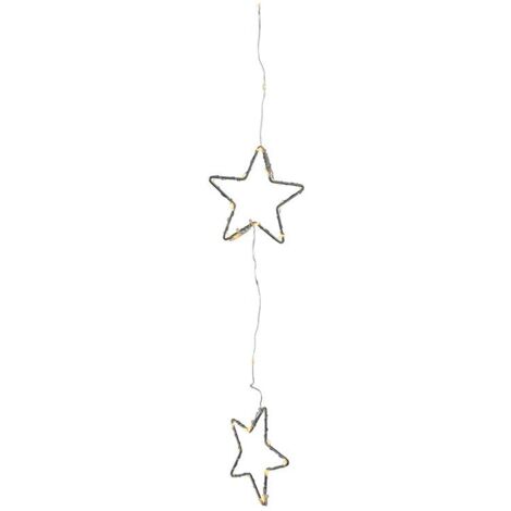 Tenda LED nera con stelle per uso esterno