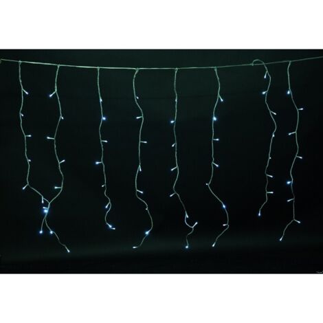 Tenda Luminosa 160 LED per Interno/Esterno IP44 – Con Flash e Giochi di Luce – 230V - Specifiche: Bianco freddo - mt 3x0.70