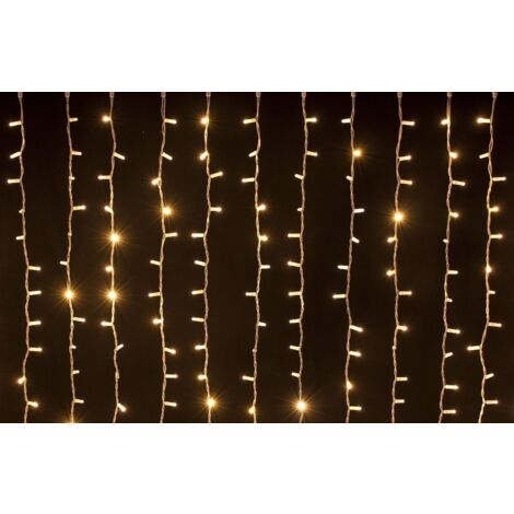 TENDA LUMINOSA A BATTERIA 208 LED PER ESTERNO H.70x300 Cm BIANCO/CALDO
