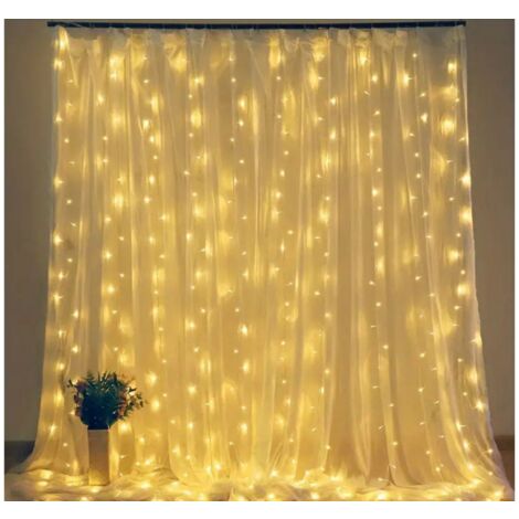 Tenda Luminosa Catena natalizia Retrotenda 3x3m Natale CALDA Micro Led usb