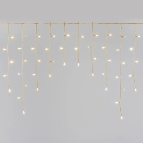 Tenda luminosa natalizia lotti 186 led bianco caldo mt.4
