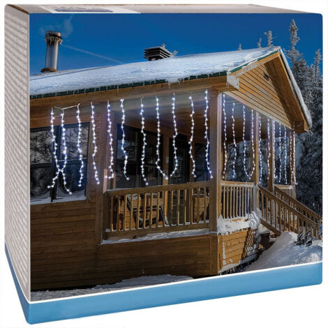 Tenda luminosa per esterni 220 led 2 m