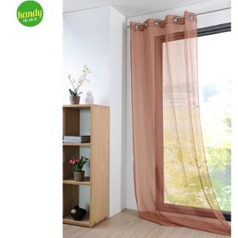 Tenda monna sa Stof con velo misura 140 x 280 cm colore terracotta