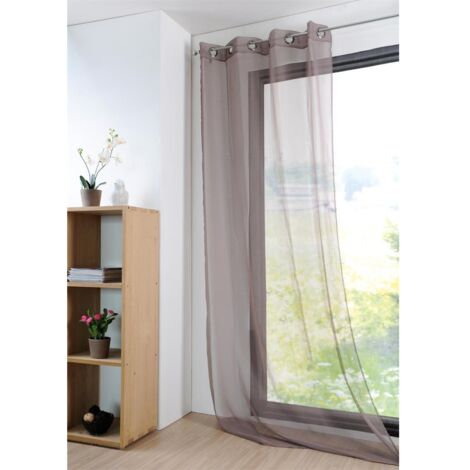 SA STOF TENDA MONNA VOILE CON ANELLI 140X280 Colore Taupe